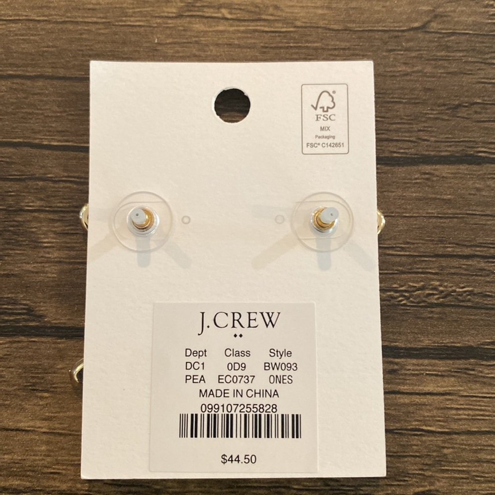 J. Crew Pearl Bow Dangly Statement Earrings - Picture 8 of 9